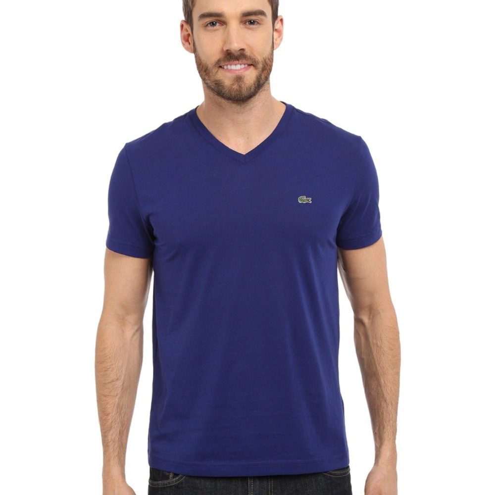Lacoste Pima cotton vneck T-shirt